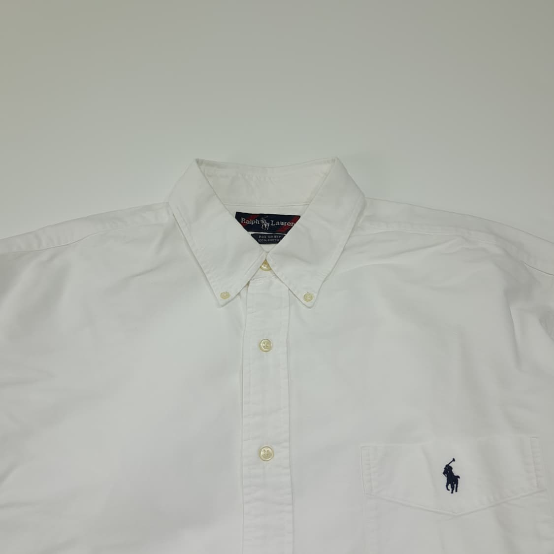 CL924 XL 폴로 90s 빅셔츠 화이트 셔츠 남방 상품이미지2