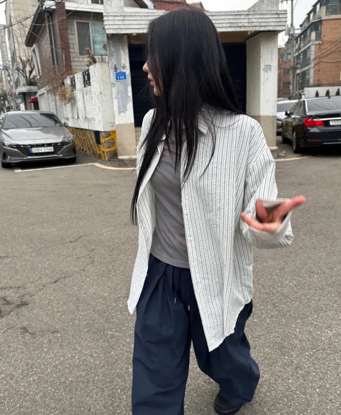 프롬뮤즈 스트라이프 셔츠 상품이미지1