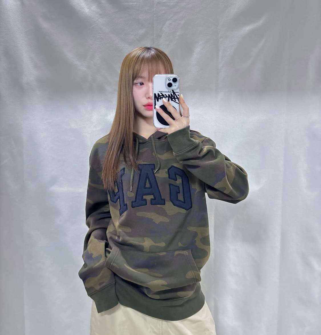 GAP 카모 빅로고 후드  상품이미지2