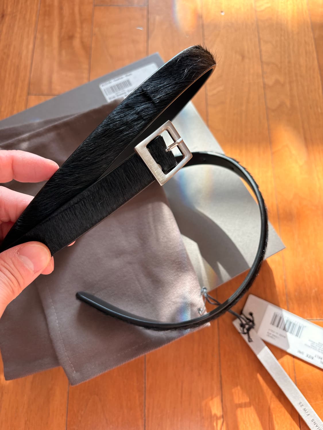 릭오웬스 미니 스투지스 블랙 송치 벨트 상품이미지1