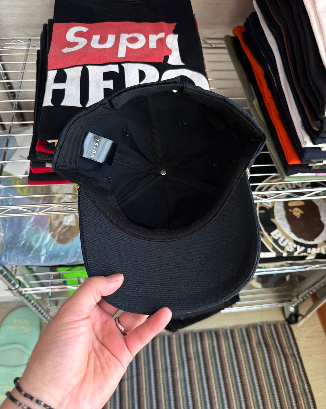 뷔엘 vuiel 블랙 모자 상품이미지2