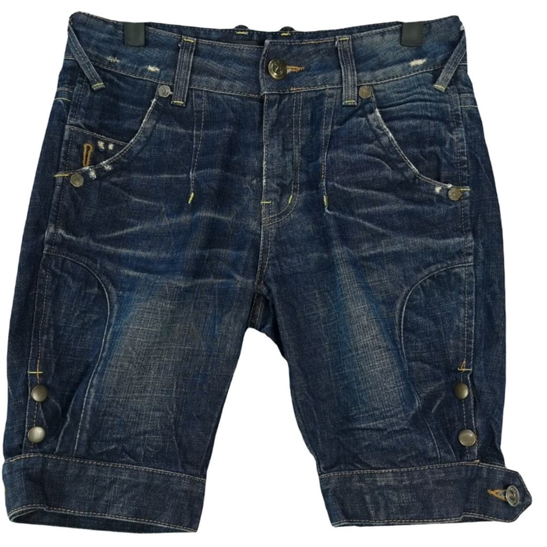 [일본빈티지] 스터드 디테일 데님 하프 팬츠 청반바지 M20164 상품이미지2