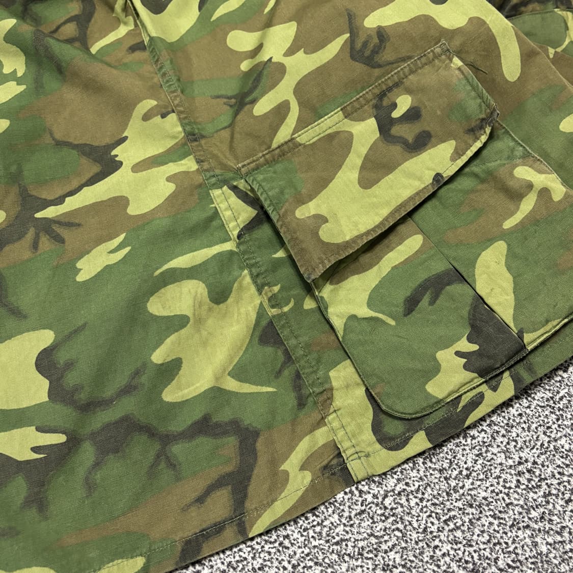 60s 오리지널 미군 ERDL 퍼티그 자켓 논-립스탑 M-R 상품이미지6