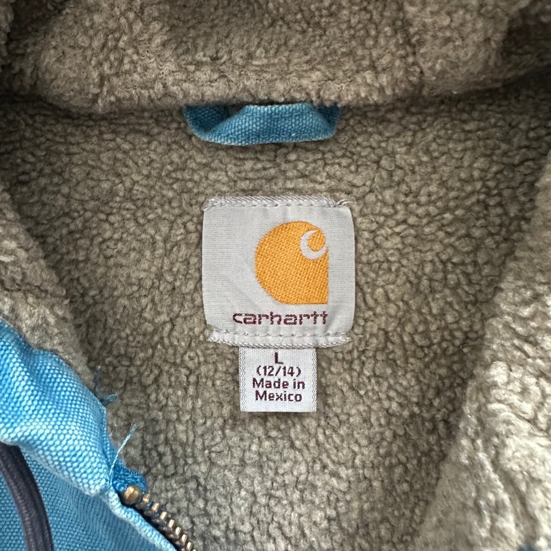 칼하트 J141 토파즈블루 쉐르파 시에라 덕액티브 자켓 상품이미지5