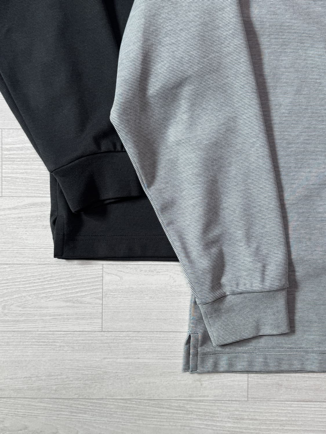 유니클로U 에어리즘 코튼스트라이프티 블랙, 화이트 M 상품이미지3