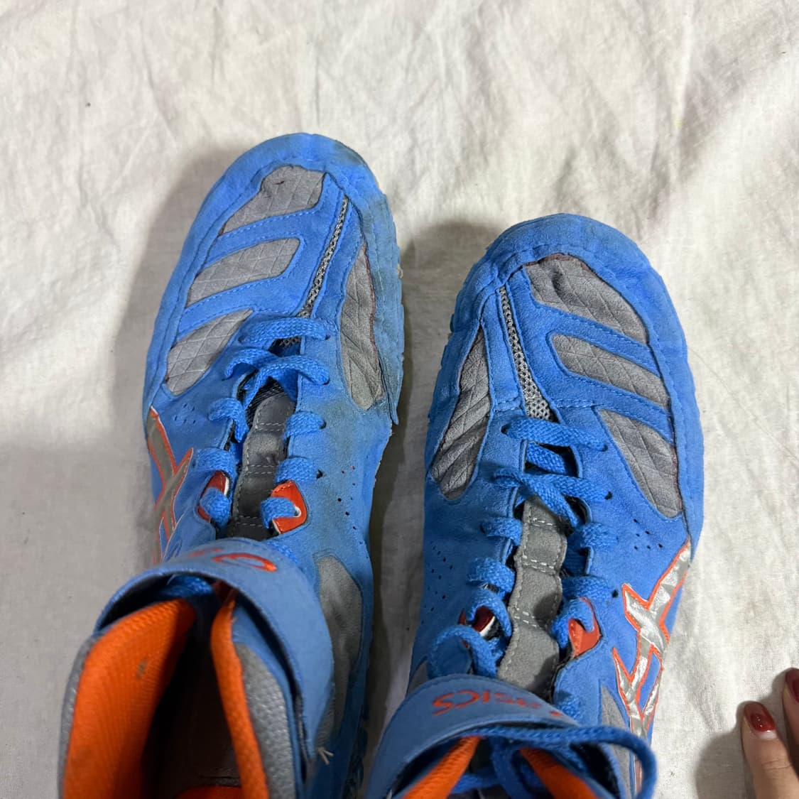 아식스 어그레서 2 레어 더스티 블루 레슬링 신발  상품이미지5