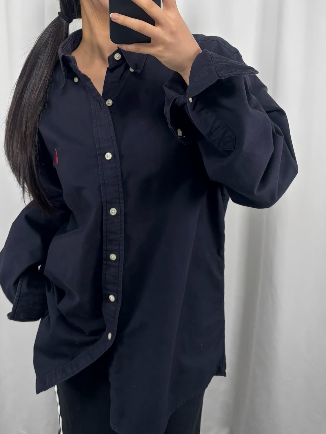 폴로 클래식 핏 네이비 셔츠 상품이미지1