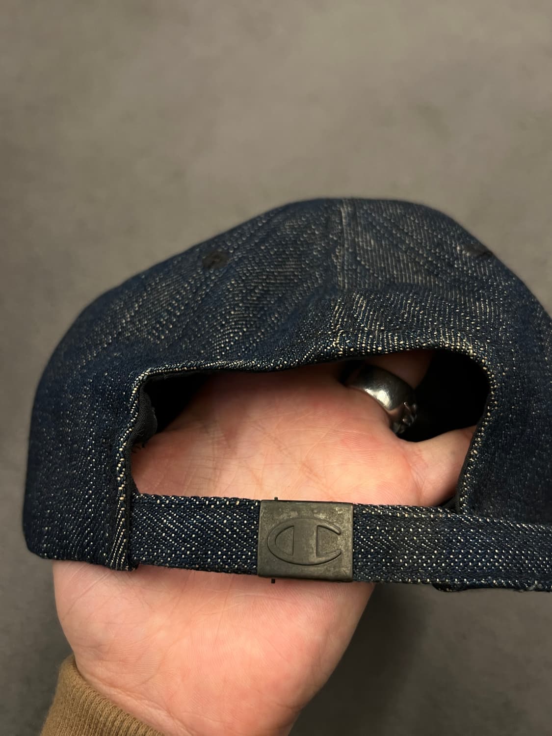 챔피온 90s 빈티지 데님 캡 처분  상품이미지2