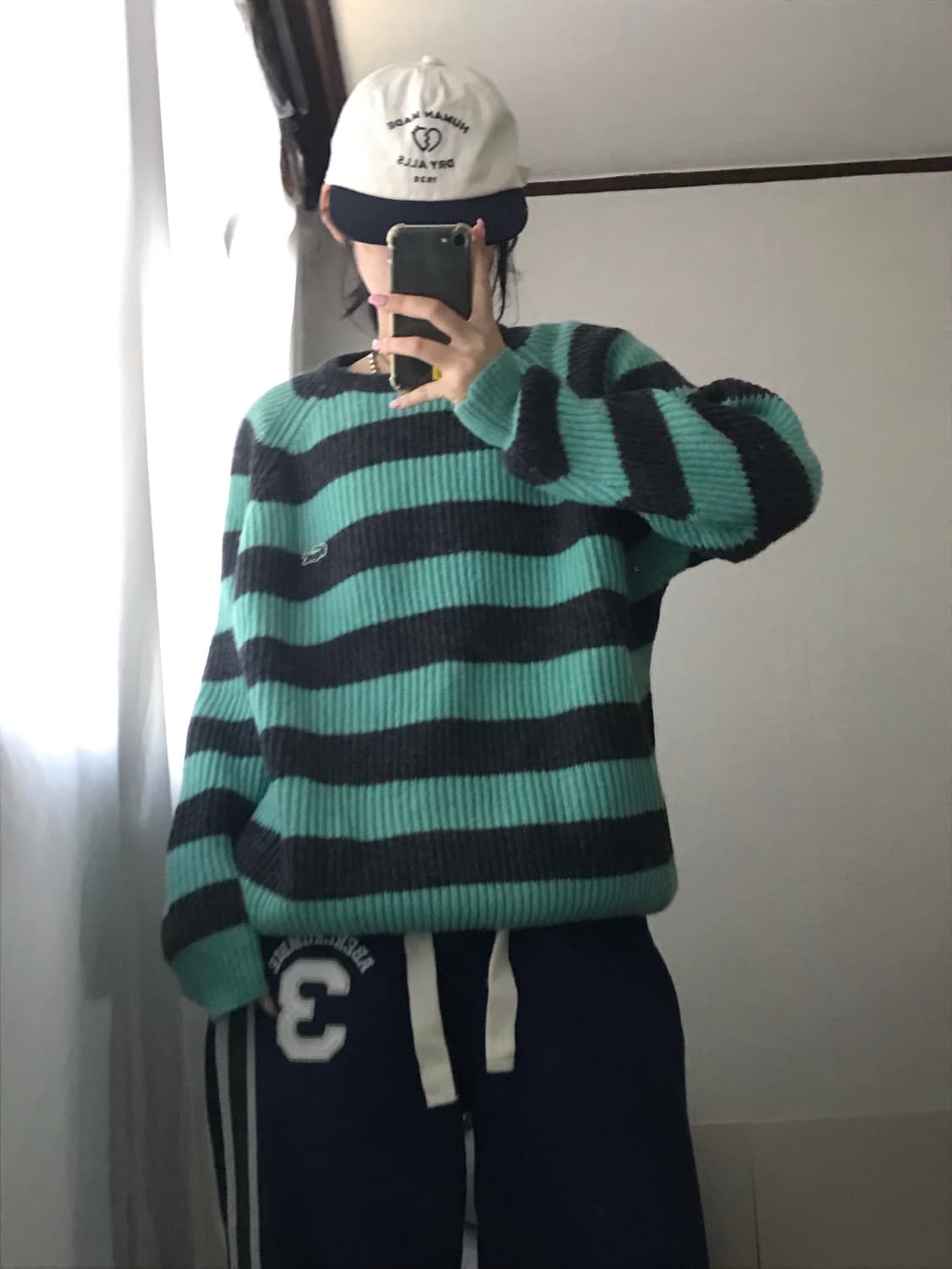 라코스테 그레이 민트 스트라이프 니트 상품이미지7