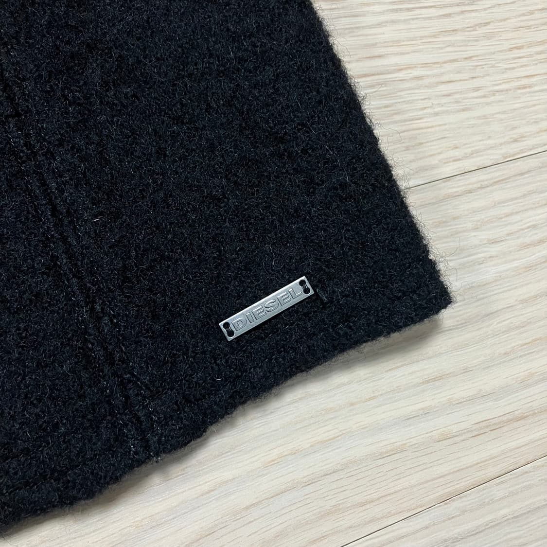 디젤 카라 부클 울 코트 블랙 Diesel 상품이미지4