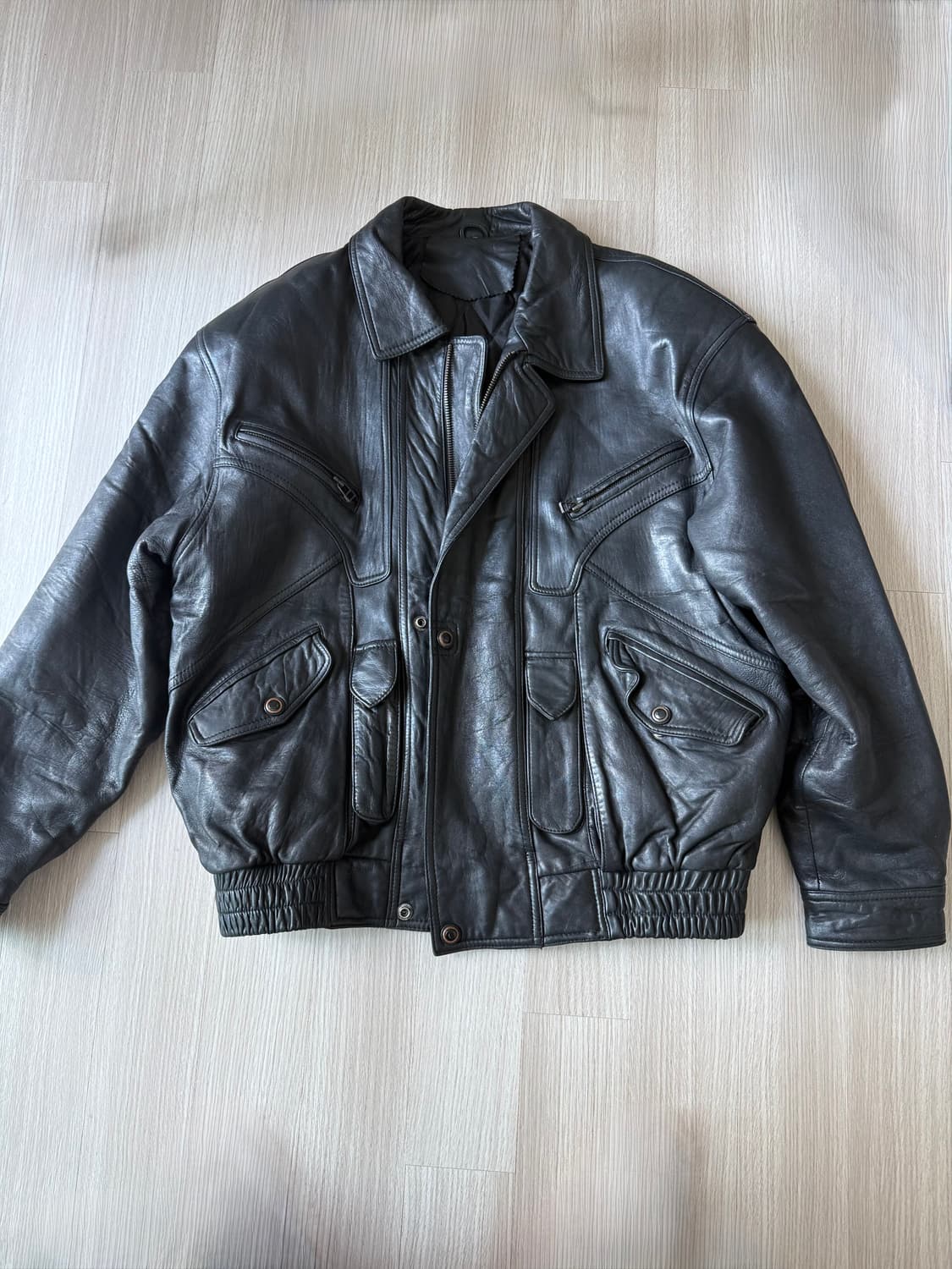 램스킨 레더자켓 상품이미지1