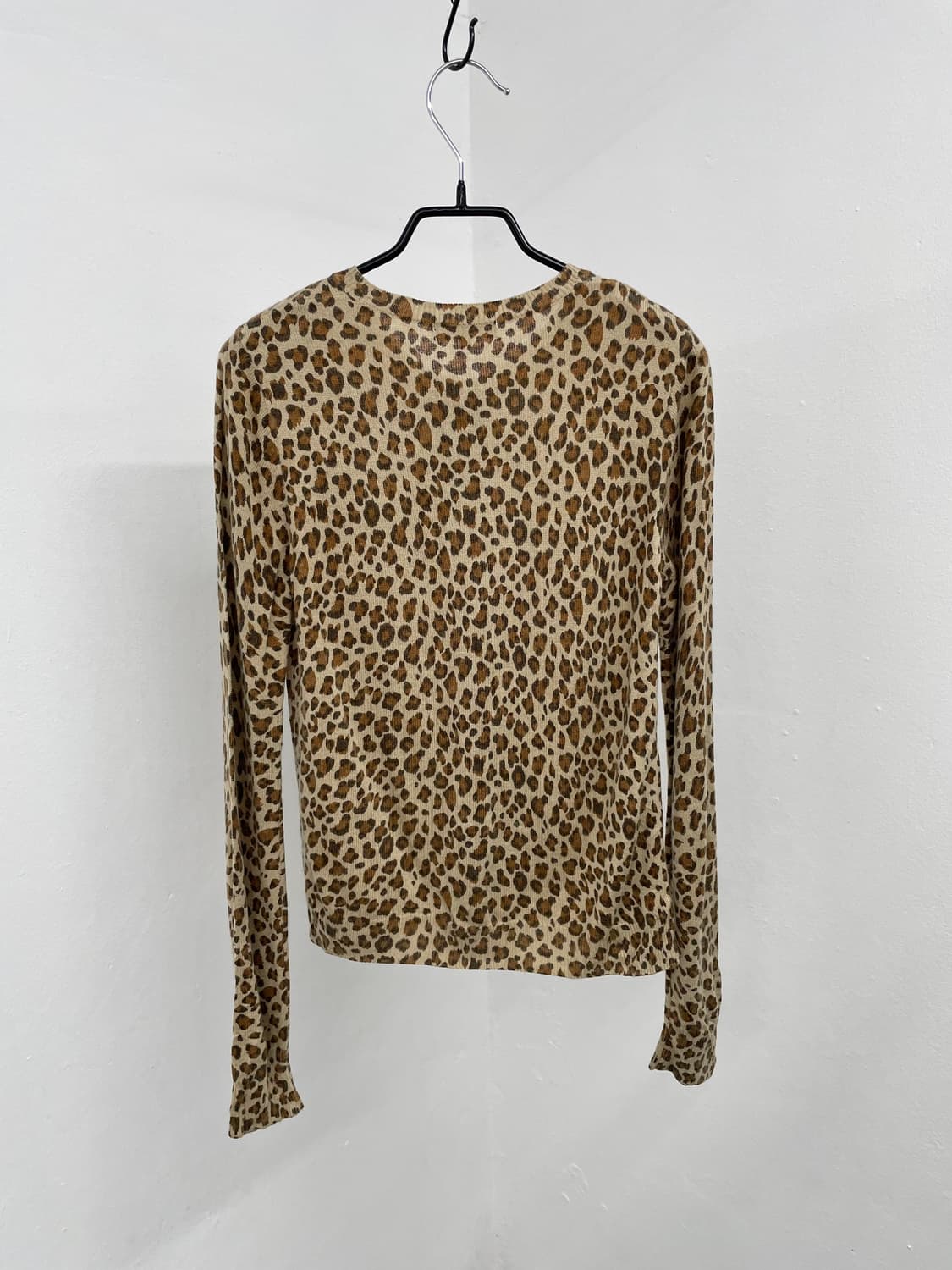 갸루 호피 버튼 가디건 상품이미지8