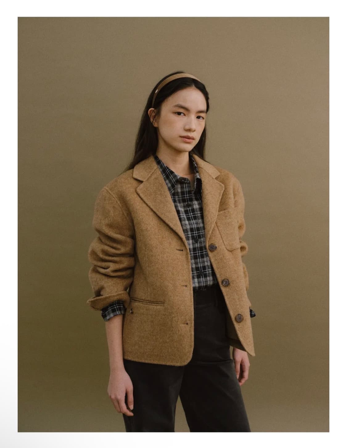 호와스 EDWIN HANDMADE JACKET (CAMEL BROWN) 상품이미지1