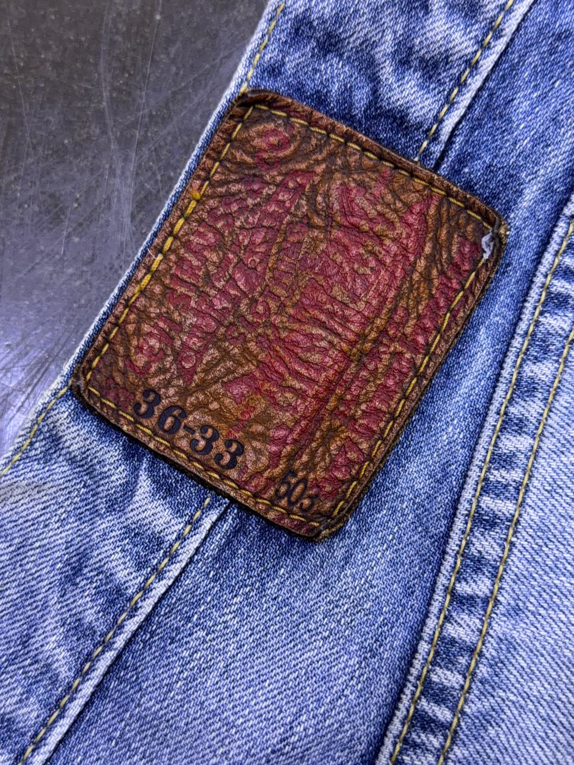 리바이스 503 빈티지 00's 데미지 스트레이트핏 데님팬츠 36 상품이미지8