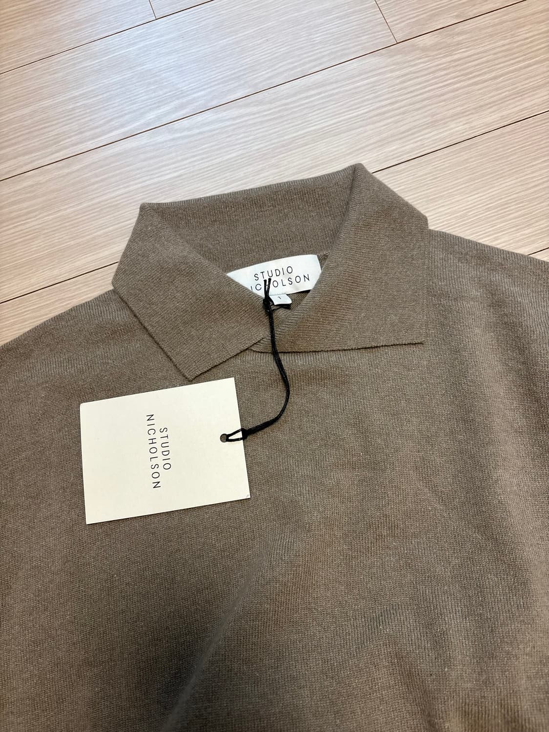 스튜디오니콜슨 울캐시 카라니트 새상품 상품이미지5