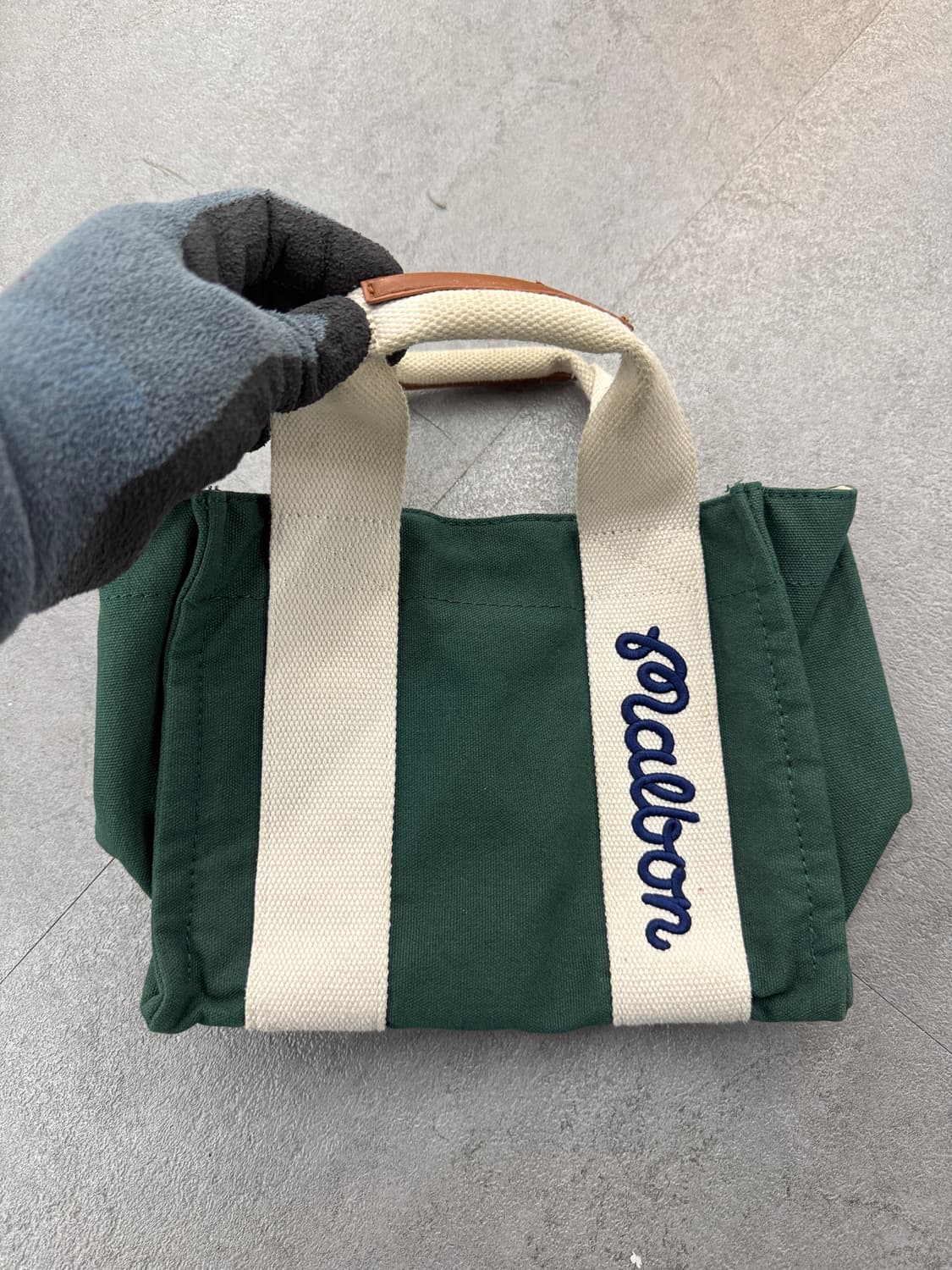 말본 골프 버킷 토트백 그린 상품이미지3