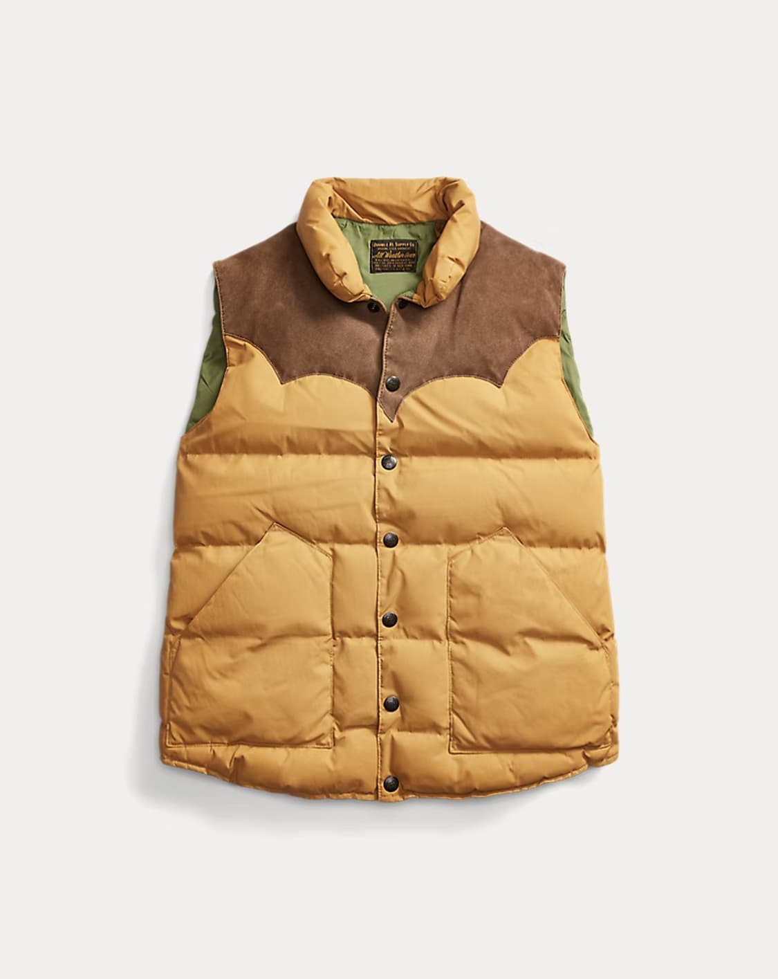 RRL 스웨이드 요크 패딩 베스트 S 상품이미지1