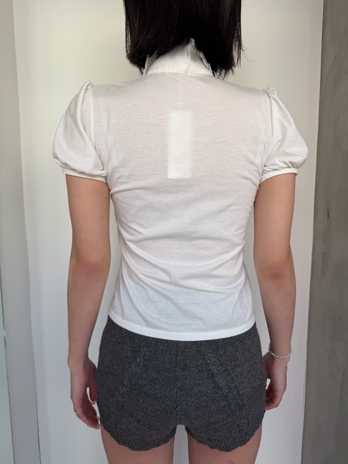 하이넥 퍼프 블라우스 상품이미지8