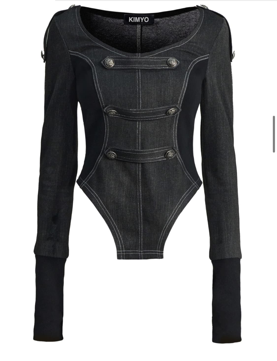 키묘 아머바 하이 레그 컷 탑 상품이미지2