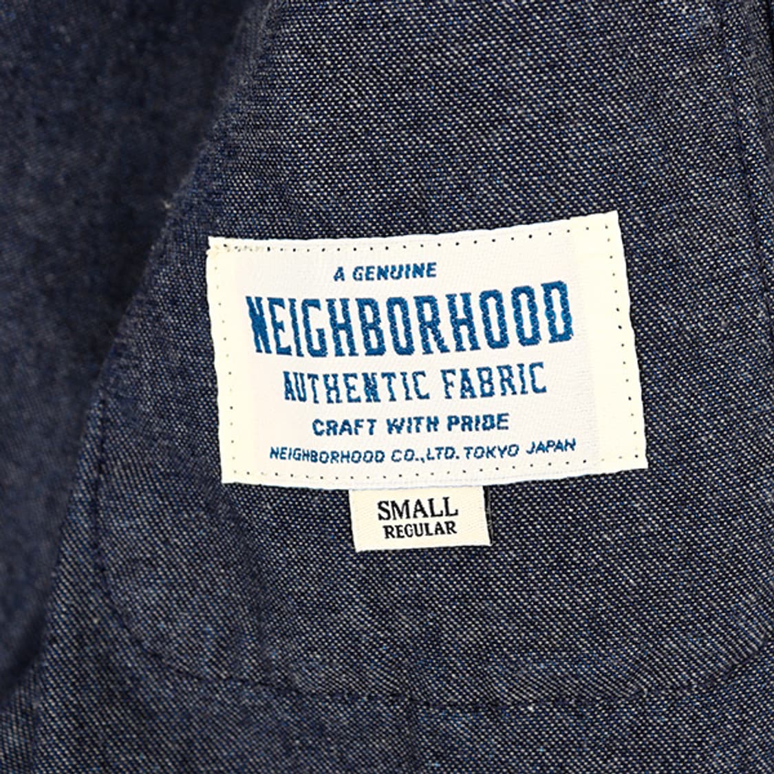 네이버후드 인디고 데님 초어 자켓 (S) 상품이미지8