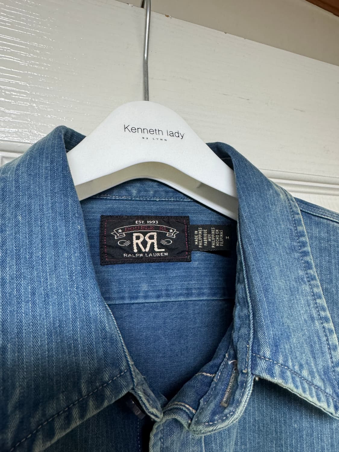 RRL 헤링본 데님 워크셔츠 M 상품이미지5