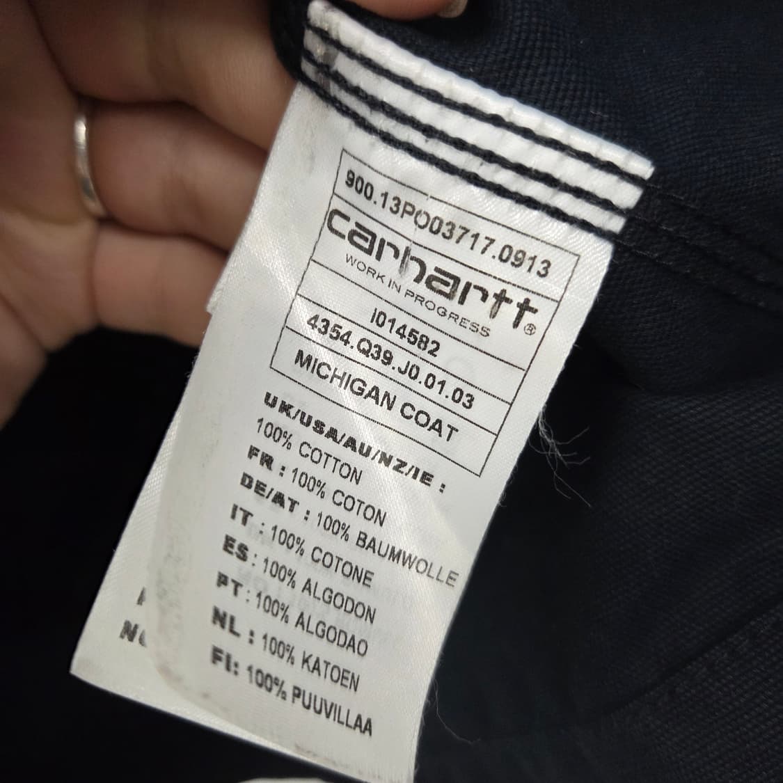 칼하트 블랙 워크 자켓 셔츠 남s 상품이미지6