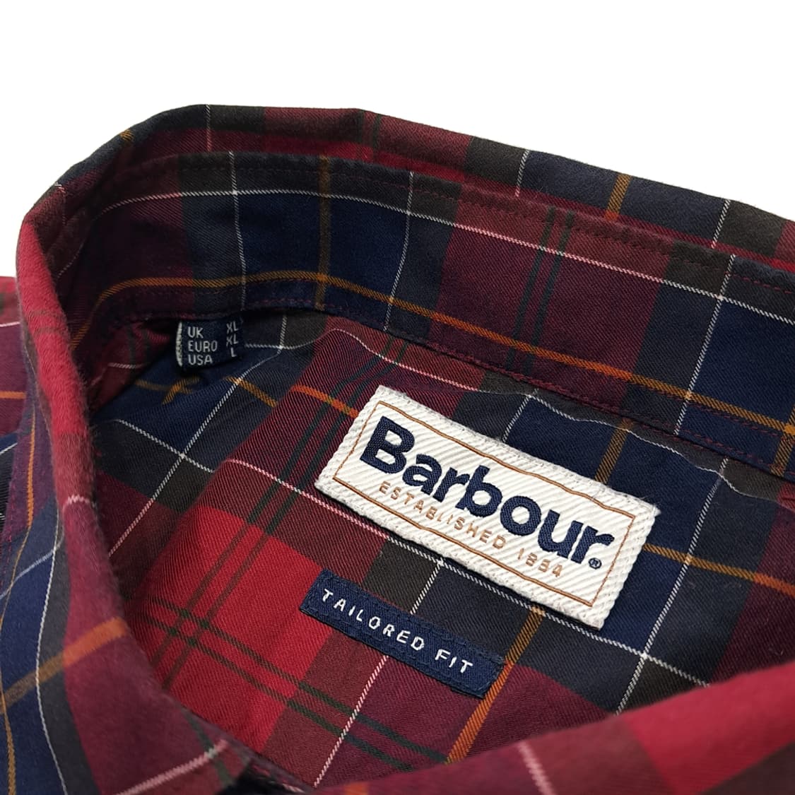 CL731 L 바버 클래식 타탄체크 버튼다운 테일러드핏 셔츠 남방 상품이미지3