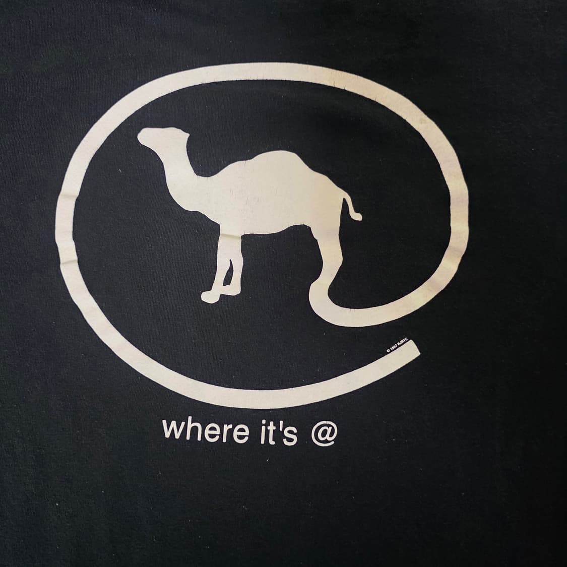 [XL] 90s 카멜 where it's @ 티셔츠 ver. 페인팅 상품이미지2