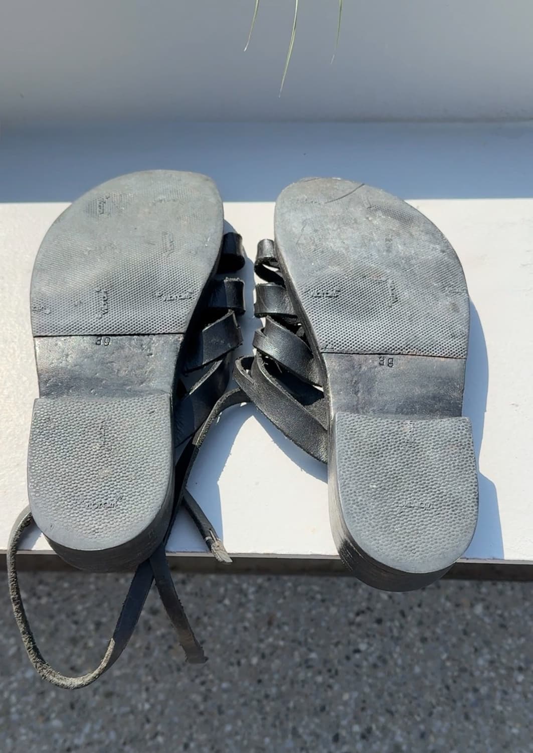 Ma+ Maurizio Amadei Black Leather Sandal 상품이미지2