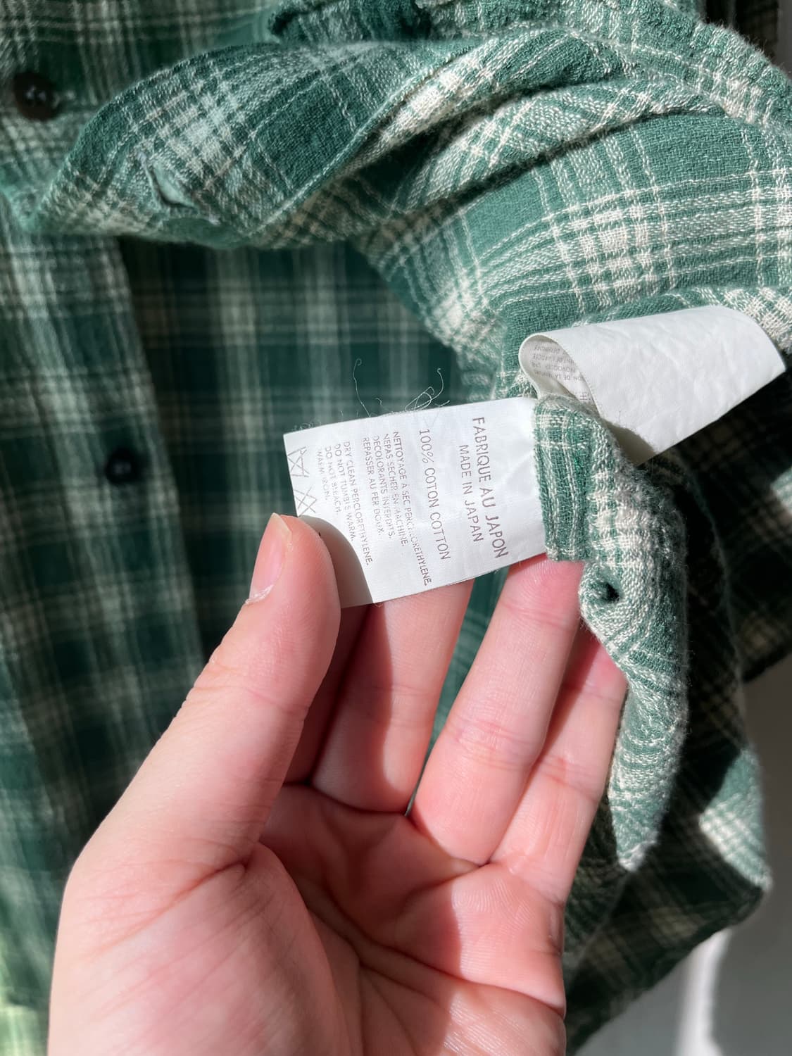 요지야마모토 거즈 패턴 코튼 셔츠 상품이미지5