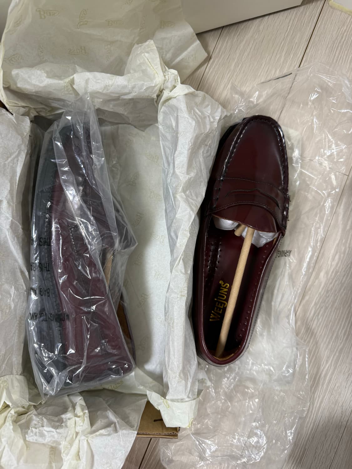 (거의새상품) GH 바스 위준 로퍼 버건디 상품이미지1