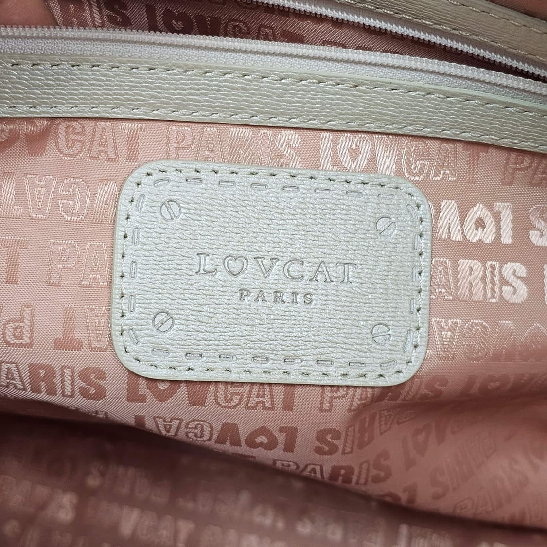 LOVCAT 러브캣 아이보리 토트백 상품이미지10