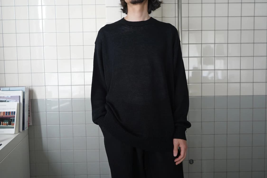 26ss comoli 코모리 린넨 크루넥 니트 3 상품이미지5