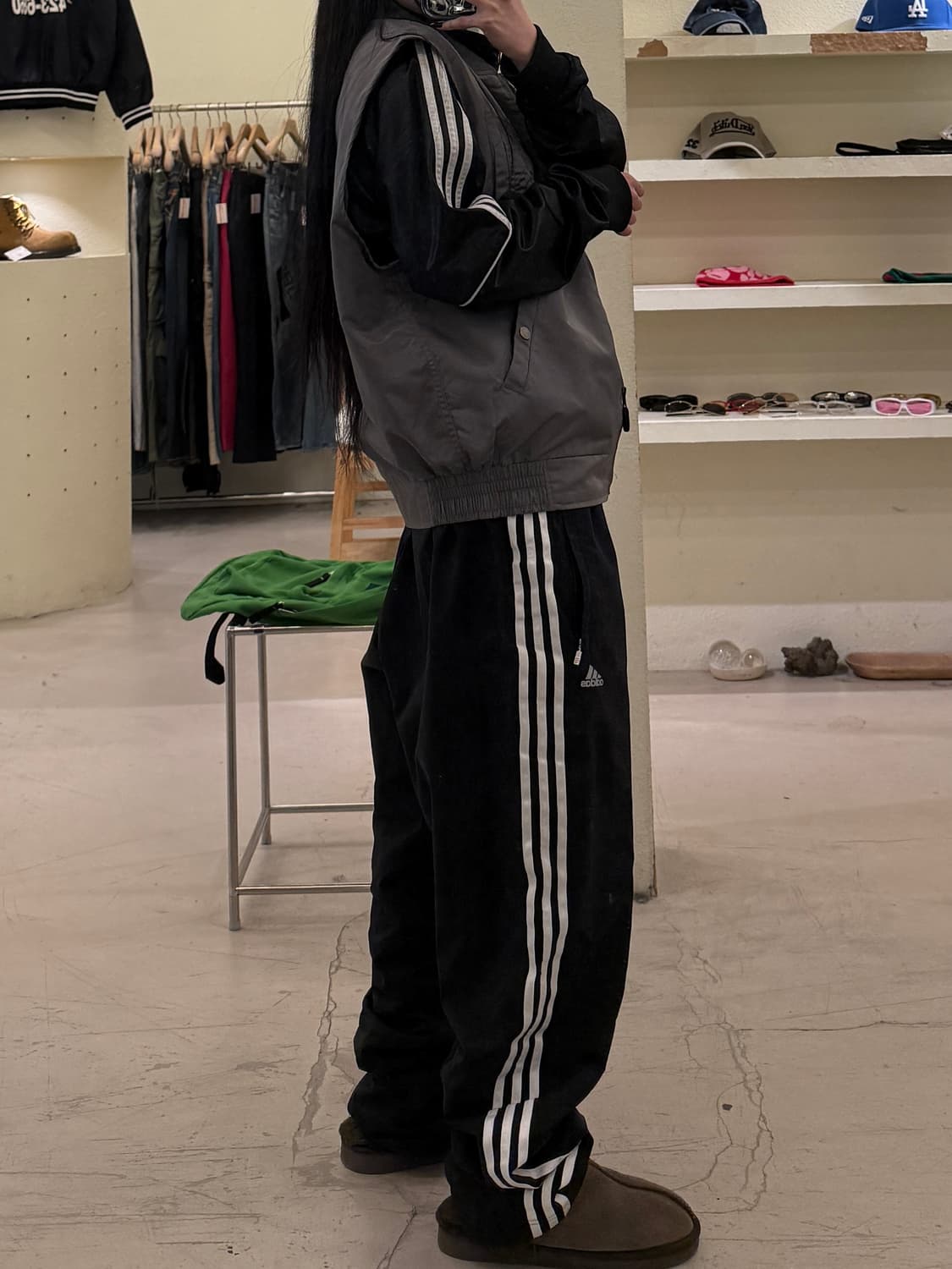 아디다스 밴딩 트랙팬츠 블랙 U1185 상품이미지2