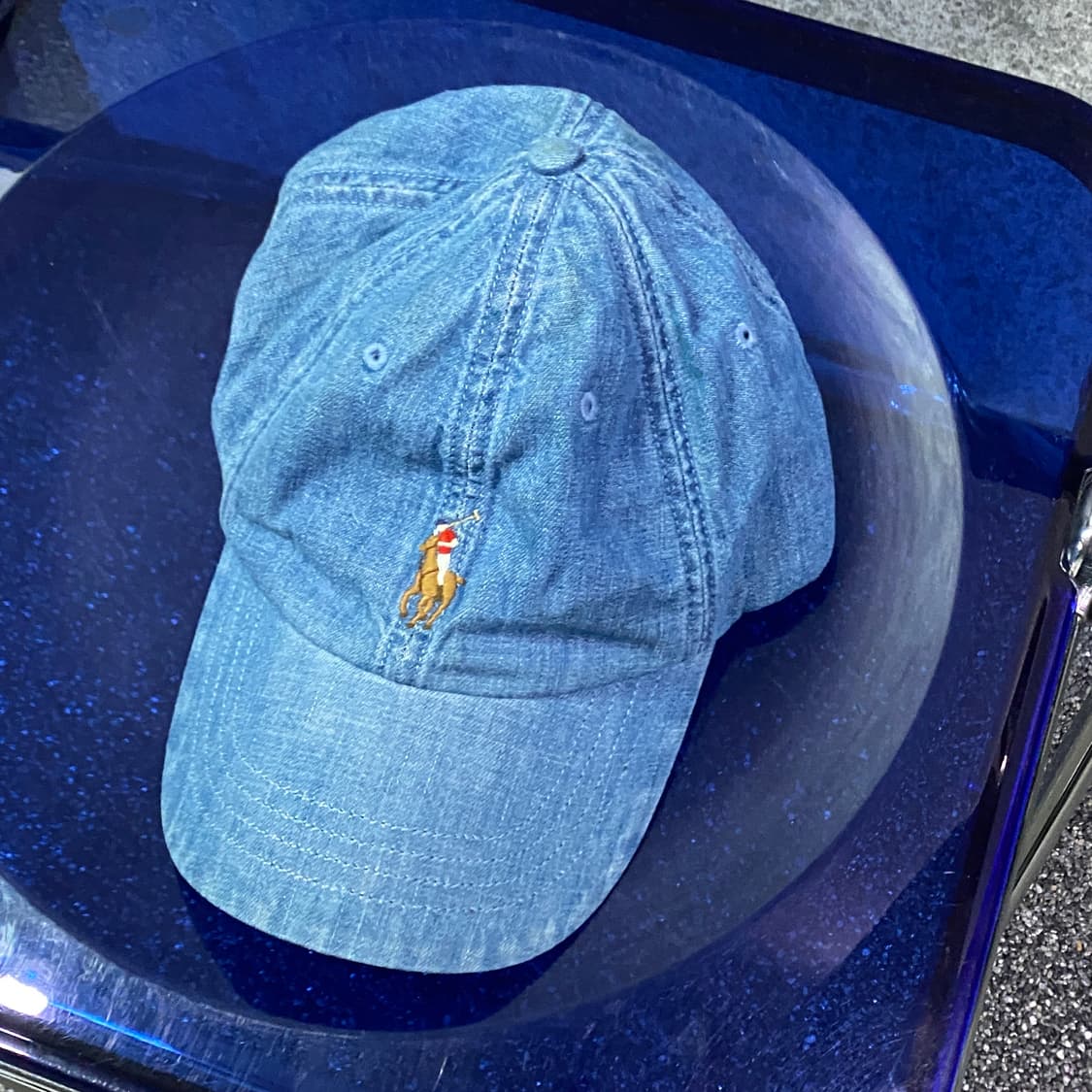 폴로 랄프로렌 자수포니 데님 볼캡 B4376 상품이미지2