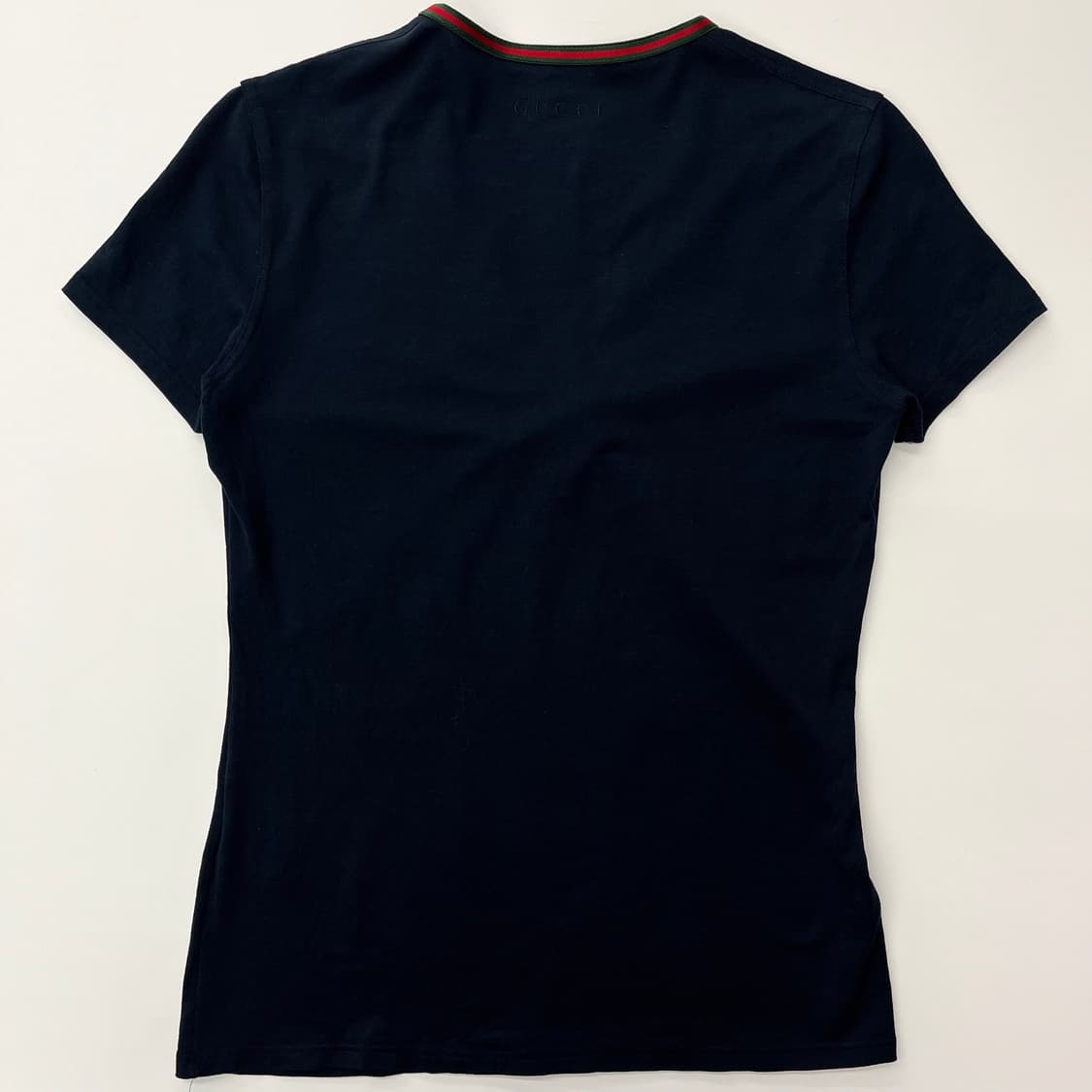 (중고)Gucci 구찌 삼선 블랙 리본 티셔츠 상품이미지2
