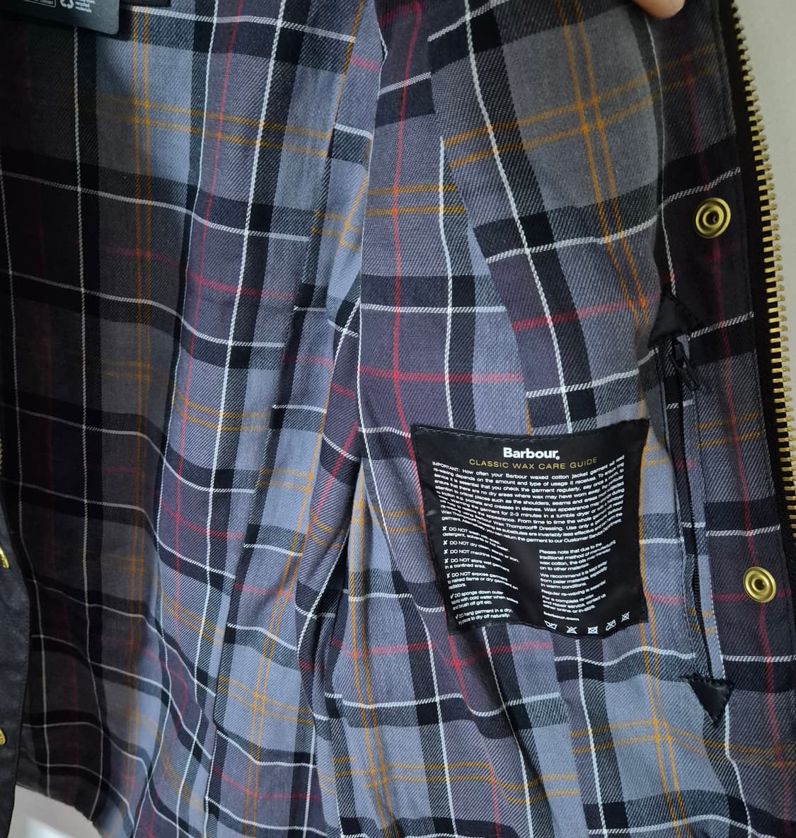 바버 인터네셔널 왁스 자켓 블랙(UK14) 상품이미지6