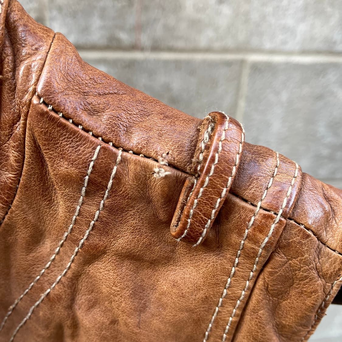 [XXS] 닐바렛 브라운 소가죽 조끼 자켓 상품이미지5