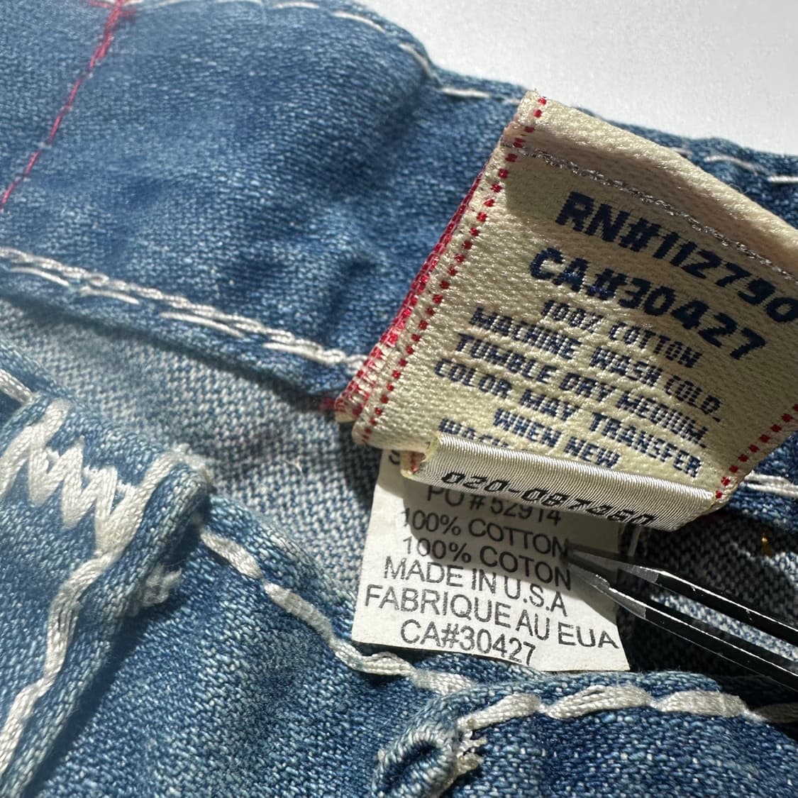 (새상품) 트루릴리전 JOEY 조이 수퍼 T 데님 부츠컷 팬츠 상품이미지9