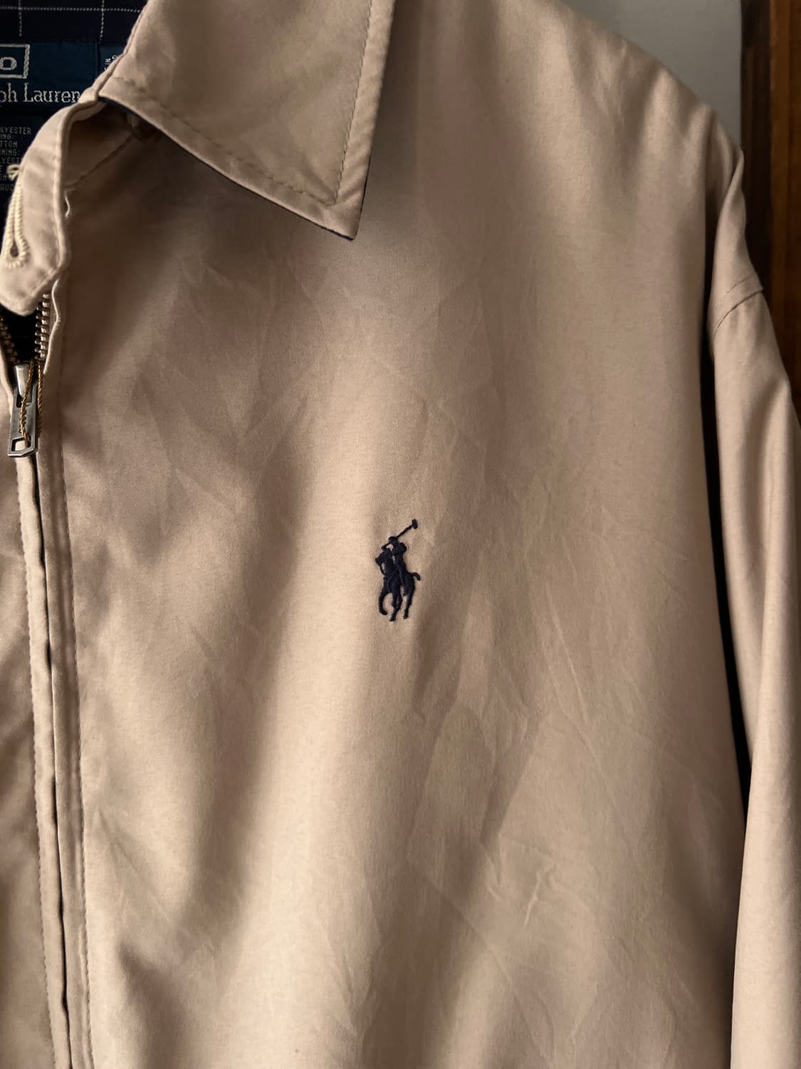 [M]폴로 랄프로렌 체크 라이닝 베이지 드리즐러 자켓 상품이미지3