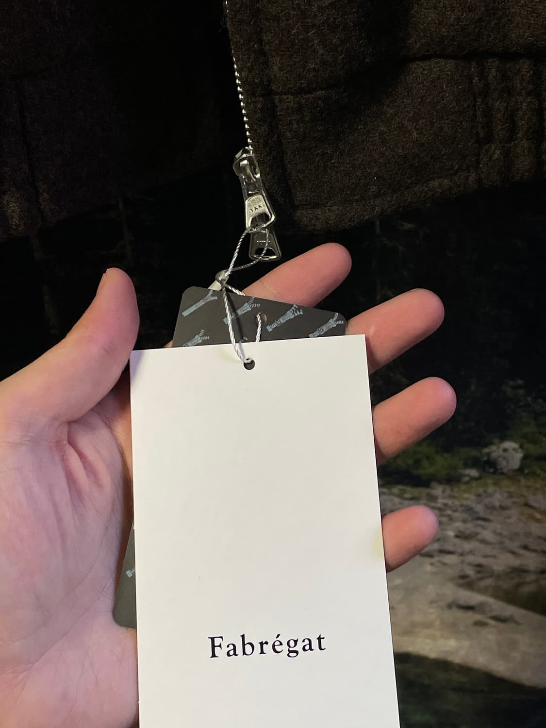 새제품) 3size 파브레가 구스토 울 블루종 자켓 (다크 브라운) 상품이미지3