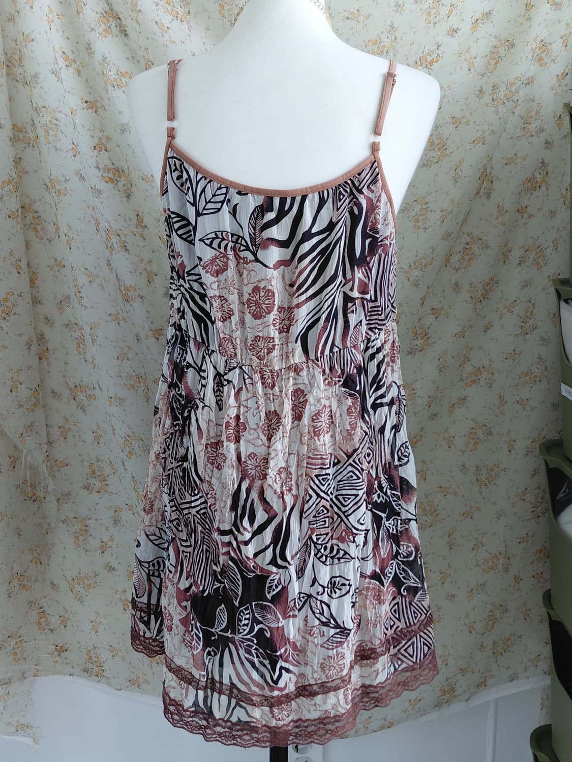 [빈티지] 패턴 나시 원피스 빈티지 스타일 상품이미지4