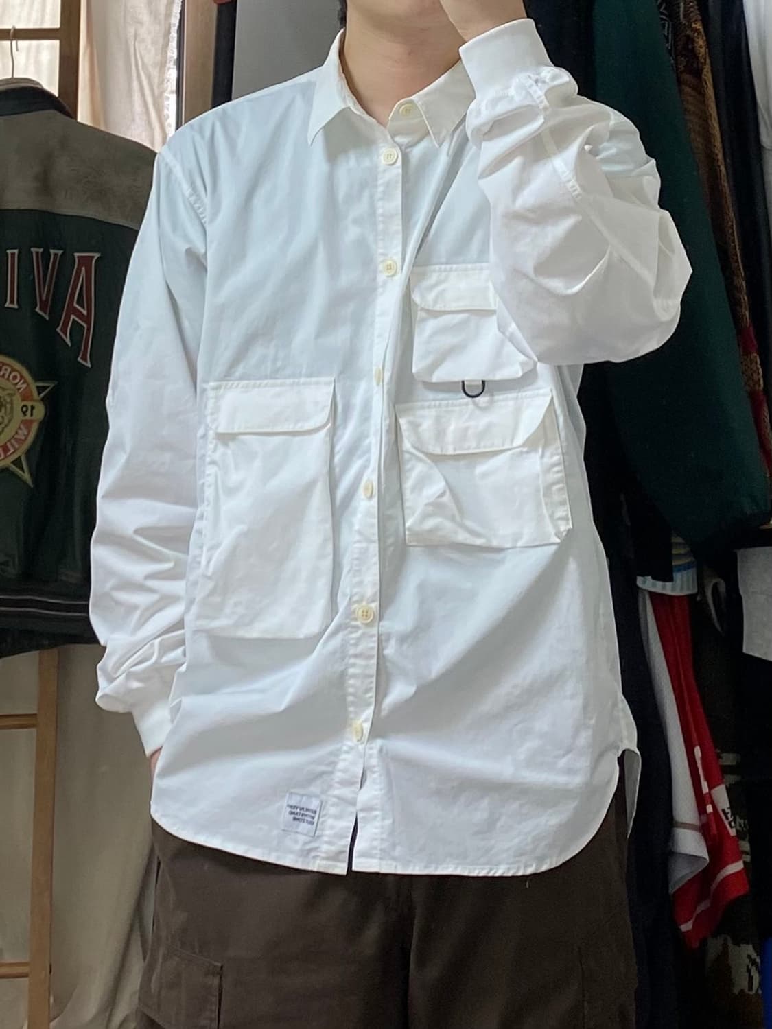 [L] BEHEAVYER 비헤비어 멀티포켓 피싱 셔츠 상품이미지8