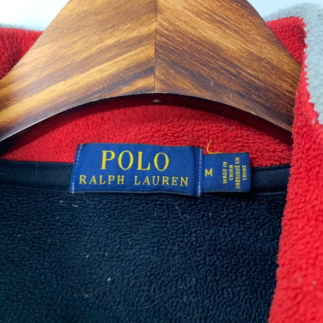 폴로 랄프로렌 성조기 빅로고 플리스 하프 집업 상품이미지6