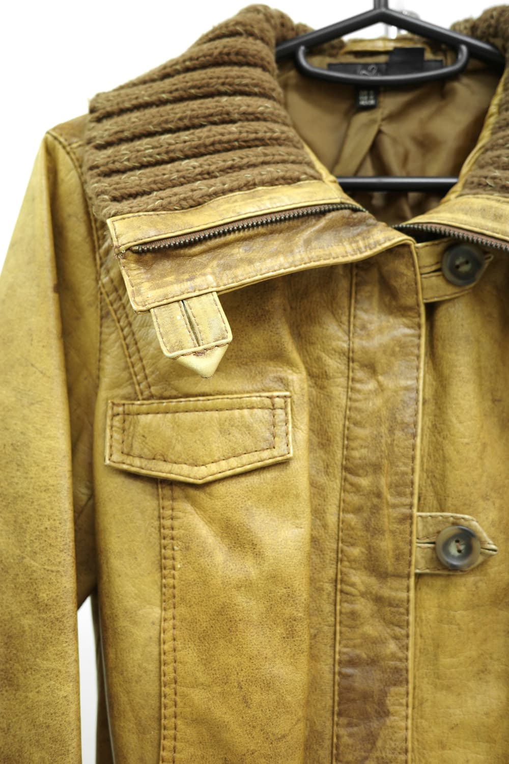 빈티지 브라운 리얼 레더 가죽 자켓 상품이미지7