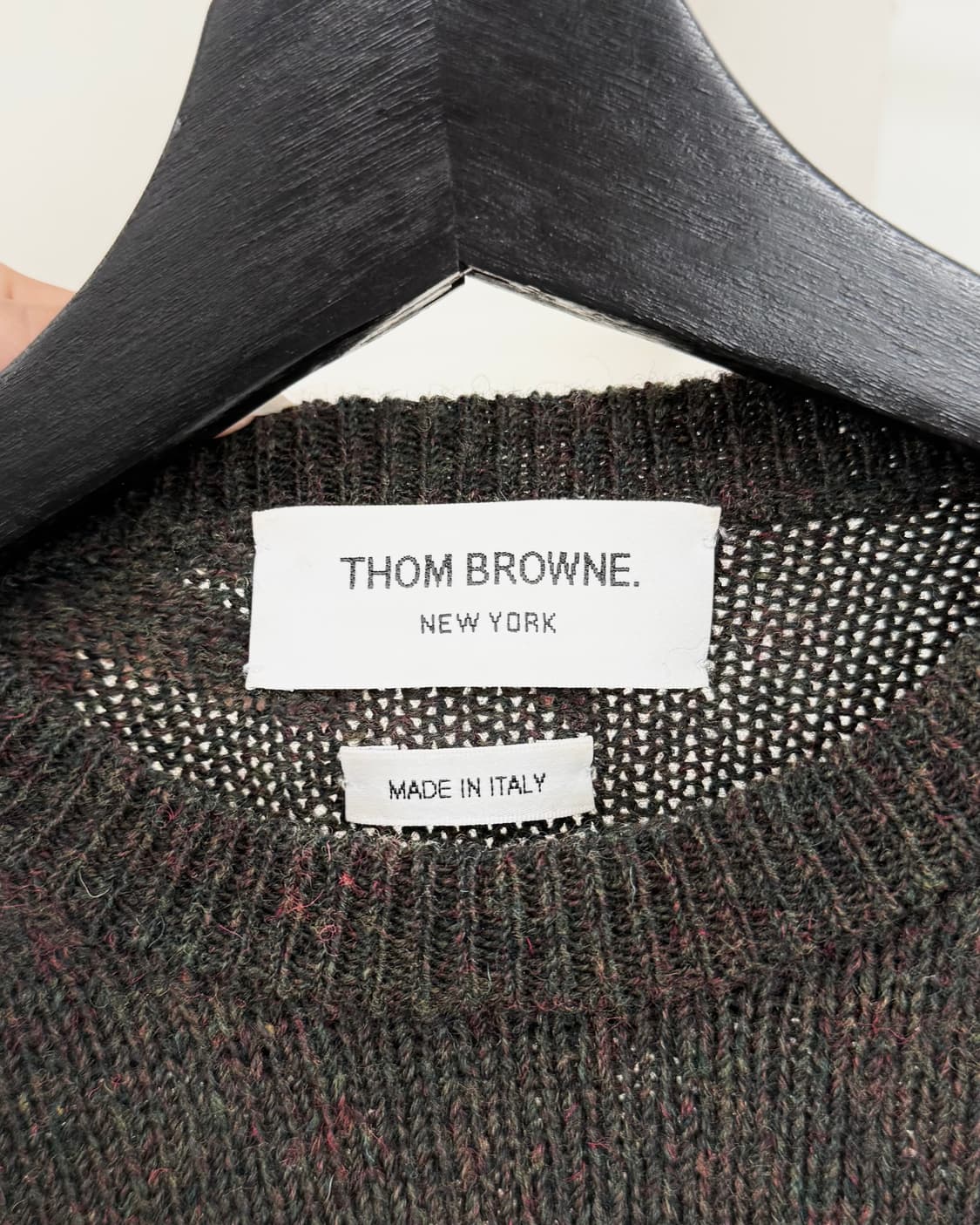 톰 브라운 다크 그린 울 크루넥 스웨터 상품이미지7