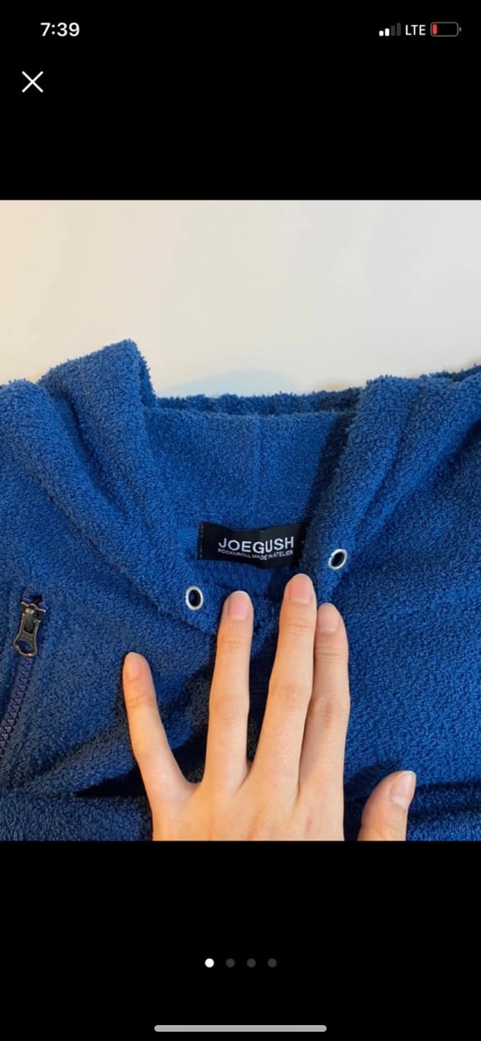 조거쉬 joegush Terry Cotton Hoodie (Navy) 상품이미지3