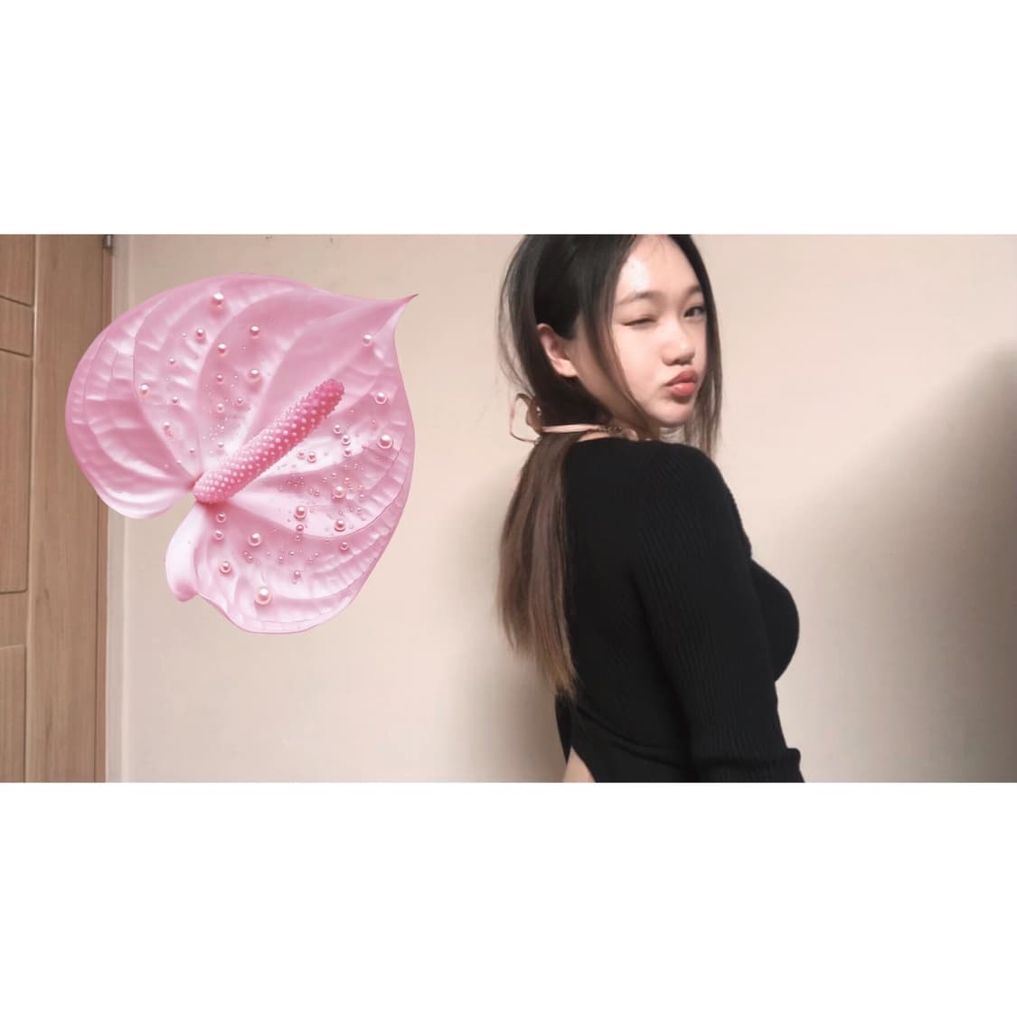 블랙 크롭 니트 🐚  상품이미지2