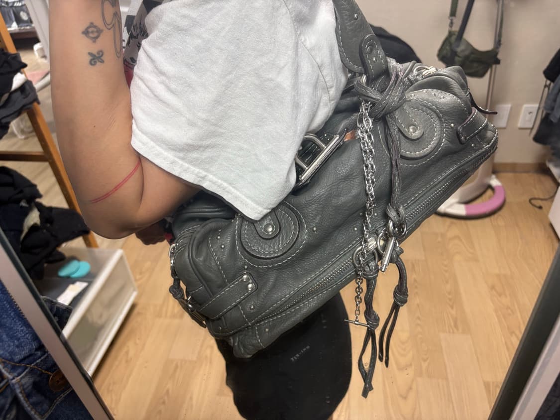 Chloe 빈티지 패딩턴백 (그레이) 상품이미지7