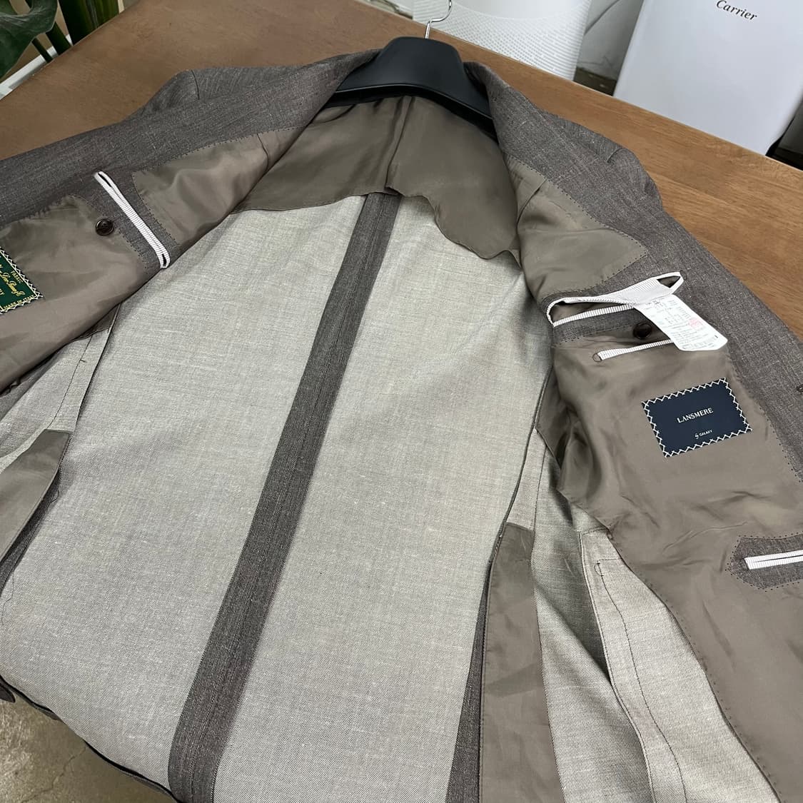 란스미어 로로피아나 2버튼 린넨/실크 블렌드 블레이져 48 상품이미지6